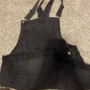 black overalls